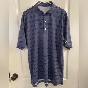 Turtleson Murphy Performance Polo Navy Purple Large
